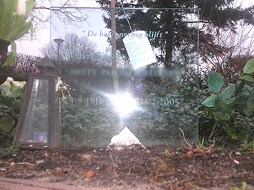 grafmonumenten van glas, bussum, gooi en vechtstreek, Muiden, Naarden, Blaricum, Laren, Huizen